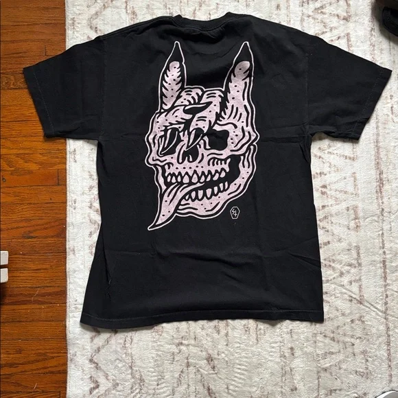Sketchy Tank Black Graphic Tee - Picture 1 of 3
